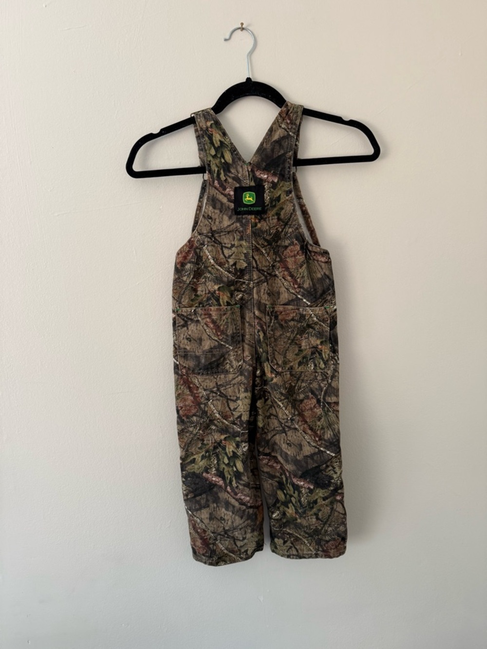 John Deere Camo Kids Toddler Boys 4T One-Piece Overalls in Brown & Green - Picture 3 of 9
